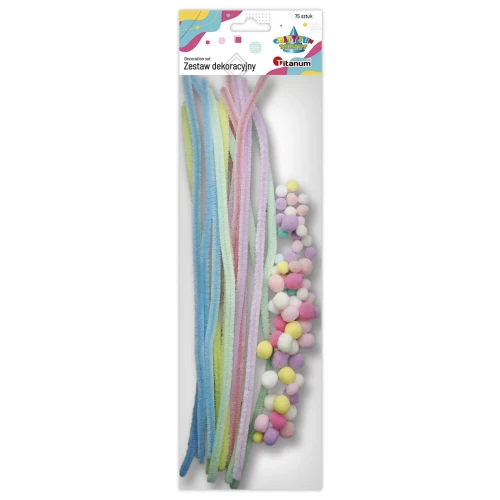 Drucik Craft-Fun Series kreatywny + pompony kolor: pastelowy Titanum (24YDD0331)
