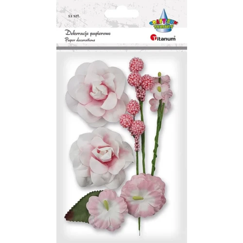 Ozdoba papierowa Craft-Fun Series kwiaty Titanum (25YX0902-7)