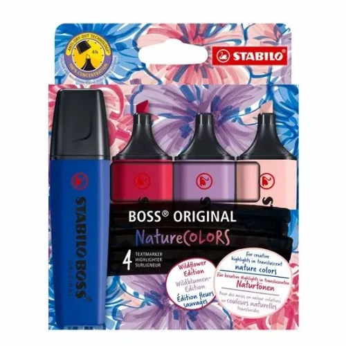 Zakreślacz BOSS nature COL Wild  4m wkład mix 2-5mm Stabilo (70/4-1-103-5)