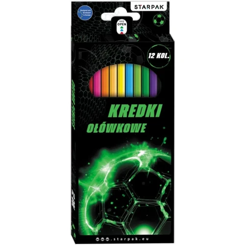 Kredki ołówkowe Football 12 kol. Starpak (580597)