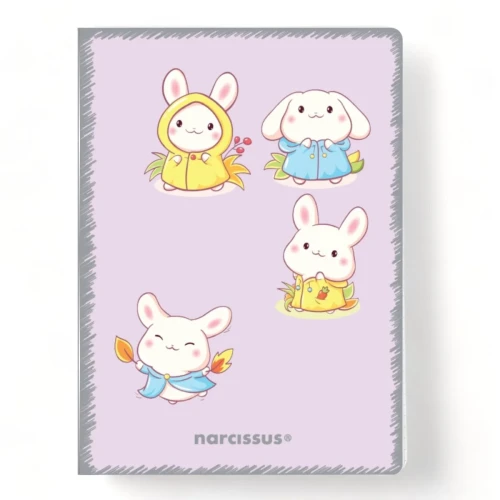 Zeszyt A5 PP Kawaii 32k. 80g krata Narcissus