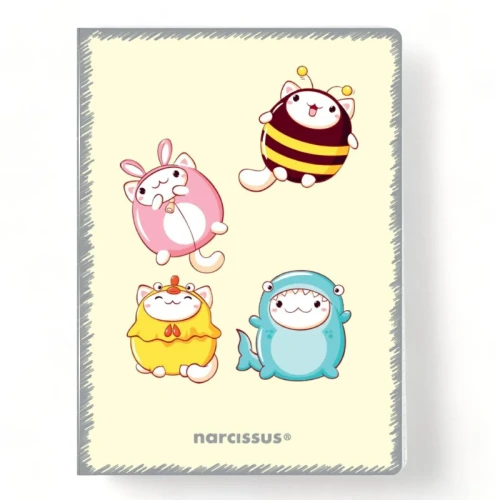 Zeszyt A5 PP Kawaii 60k. krata Narcissus
