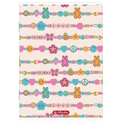 Zeszyt A5 mix 16k. 70g linia podwójna kolorowa Herlitz (400206335)
