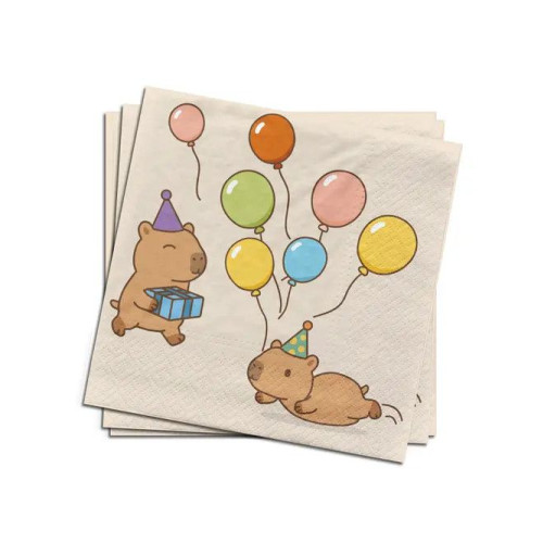 Serwetki kapibara mix papier [mm:] 330x330 Arpex (DC2867F)