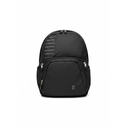 Plecak BLACK MELANGE 2KOMORY St.Right (BP-35)