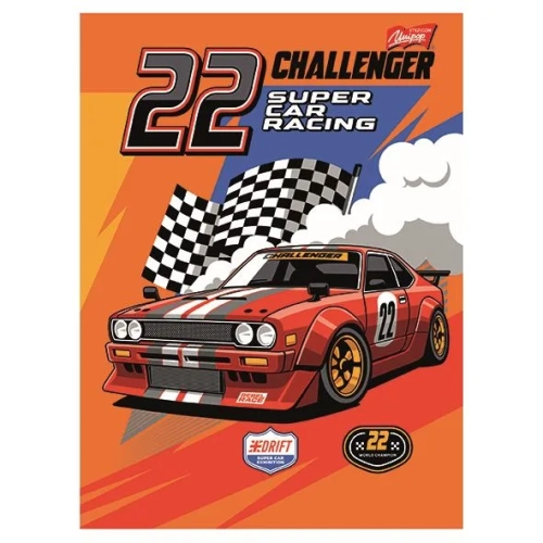 Zeszyt A4 Racing Team 32k. 70g podwójna linia kolor Unipap