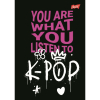 Zeszyt A5 K-POP VIBES 60k. 70g krata Unipap