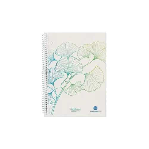 Kołozeszyt (kołonotatnik) A5 GREENLINE 70k. 70g krata Herlitz (300006031)
