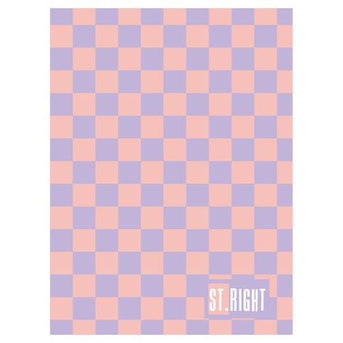 Zeszyt A5 CHECKERED VIBE 32k. 70g linia podwójna kolorowa Unipap