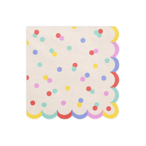 Serwetki Konfetti mix papier [mm:] 330x330 Partydeco (SP33-118)