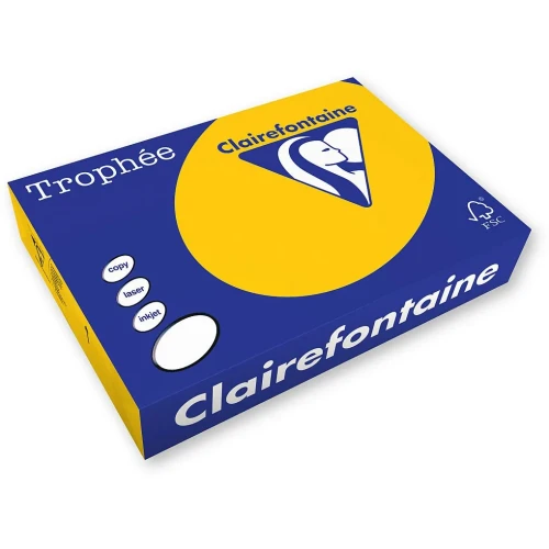 Papier kolorowy A4 złoty 500k. 80g Trophee (xca41780)