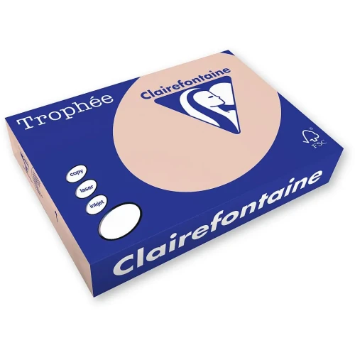 Papier kolorowy A4 kolorowy łososiowy 500k. 80g Trophee (xca41769)