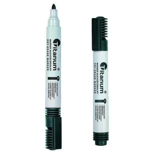 Marker suchościeralny wkład czarny 3,0mm okrągła końcówka Titanum (BY1026-02)
