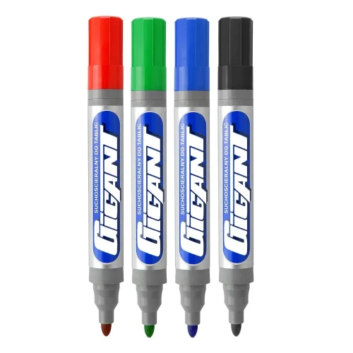 Marker suchościeralny GIGANT wkład mix 1,5-2,5mm okrągła końcówka Kamet (K-1105)