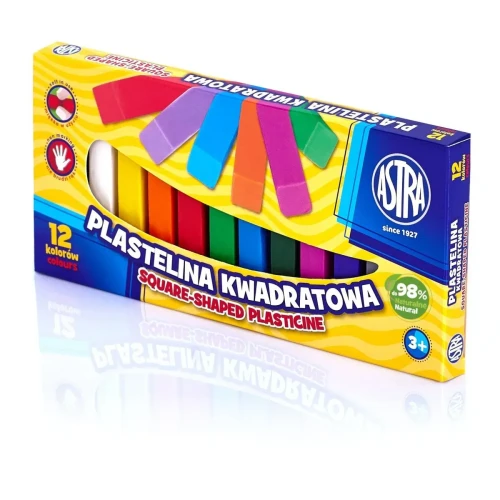 Plastelina 12 kol. kwadratowa mix Astra (83813908)