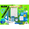 Blok techniczny A4 biały 10k Protos