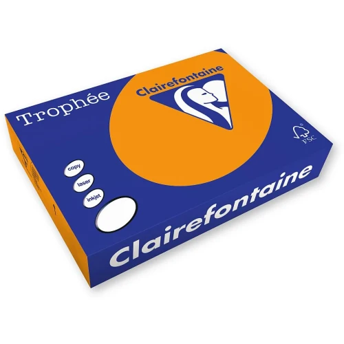 Papier kolorowy A4 kolorowy pomarańczowy 250k. 80g Trophee (xca41761)