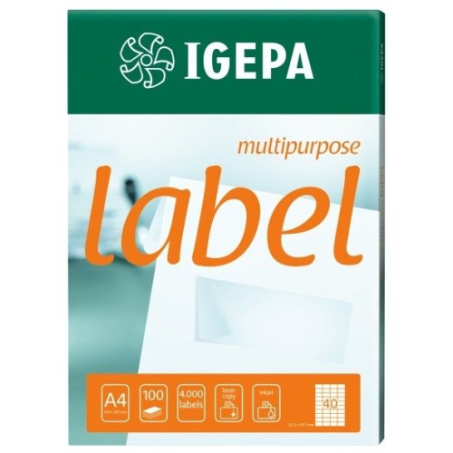 Etykieta samoprzylepna A4 Label Multipurpose biały [mm:] 210x148 Igepa