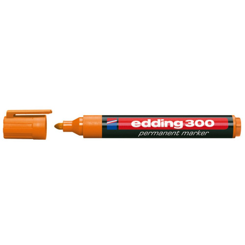 Marker permanentny wkład pomarańczowy 1,5-3,0mm okrągła/ścięta końcówka Edding