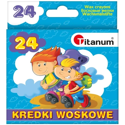 Kredki świecowe 24 kol. Titanum (2124D)