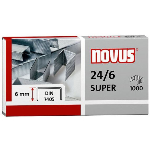 Zszywki 24/6 1000 szt Novus (040-0158)