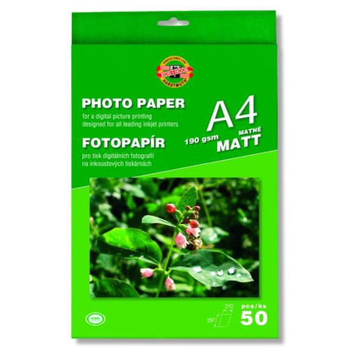 Papier foto A4 matt 190g Koh-I-Noor