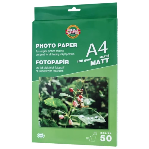 Papier foto A4 matt 190g Koh-I-Noor