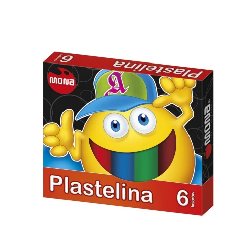 Plastelina 6 kol. mix Mona