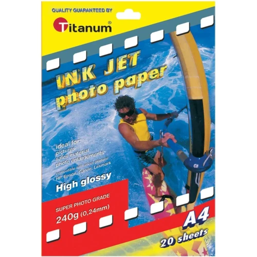 Papier foto A4 błyszczący 240g [mm:] 297x210 Titanum
