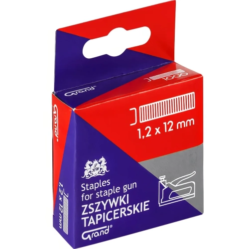 Zszywki do zszywacza tapicerskiego/takera 1,2×12 GRAND