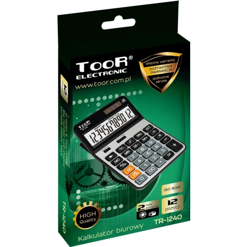 Kalkulator biurowy TOOR TR-1240 12-pozycyjny