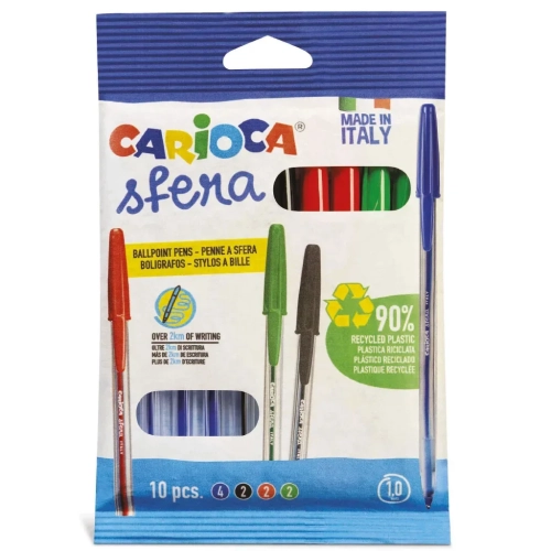 Długopis CARIOCA Sfera 10 kol. (41647)