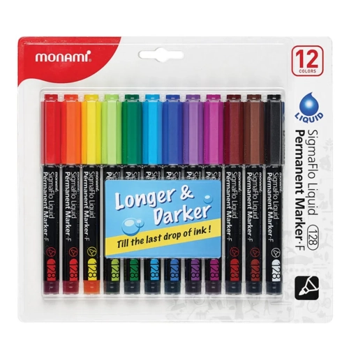 Marker permanentny SigmaFlo F 128 12 kol. MonAmi (2080135703)