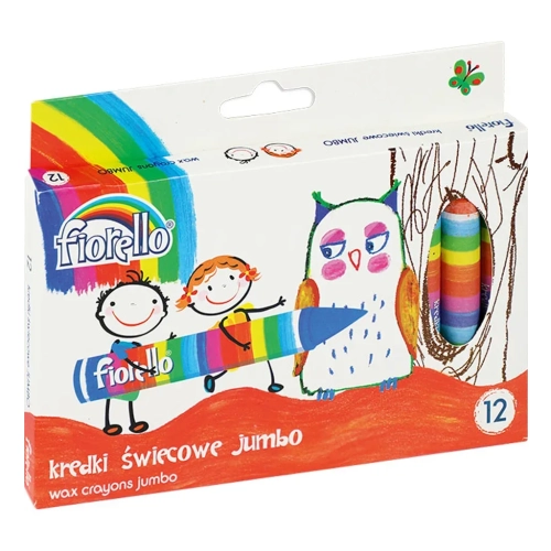 Kredki Fiorello świecowe 12 kol. JUMBO