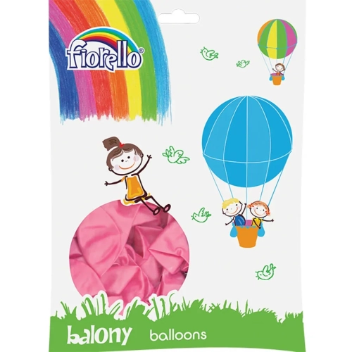 BALONY 12″ METAL RÓŻOWY Fiorello