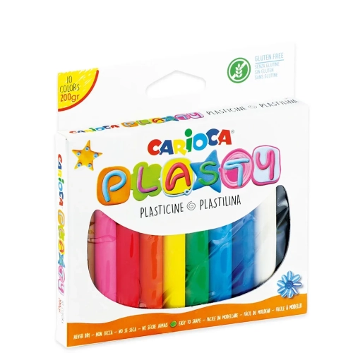 Plastelina 10 kol. 200g Carioca PLASTY (42173)