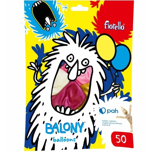 BALONY 10" METAL MIX Fiorello 50 szt.