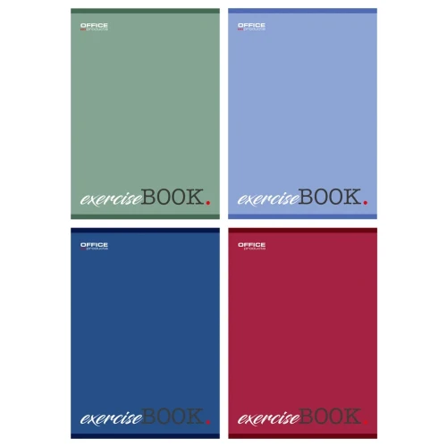 Zeszyt szkolny OFFICE PRODUCTS, A5, w kratkę, 80 kart., 60gsm, mix kolorów