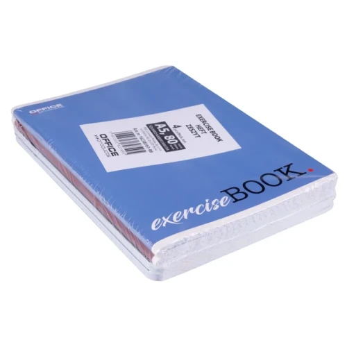 Zeszyt szkolny OFFICE PRODUCTS, A5, w kratkę, 80 kart., 60gsm, mix kolorów