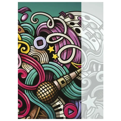 Zeszyt szkolny GIMBOO, A4, w kratkę, 32 kart., 70gsm, mix wzorów