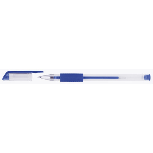 Długopis żelowy OFFICE PRODUCTS, gumowy uchwyt, 0,5mm, niebieski