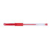 Długopis żelowy OFFICE PRODUCTS, gumowy uchwyt, 0,5mm, czerwony