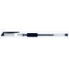 Długopis żelowy OFFICE PRODUCTS, gumowy uchwyt, 0,5mm, czarny