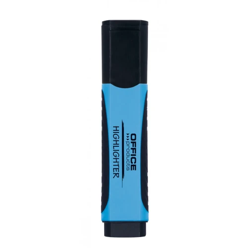 Zakreślacz OFFICE PRODUCTS z gumowym uchwytem, 2-5mm, niebieski