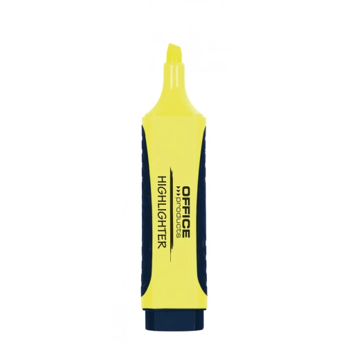 Zakreślacz OFFICE PRODUCTS z gumowym uchwytem, 2-5mm, żółty