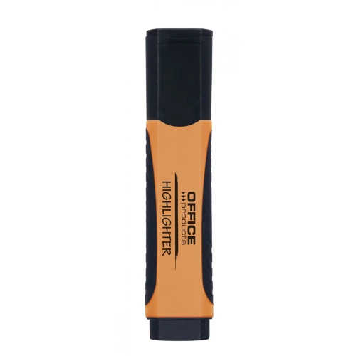 Zakreślacz OFFICE PRODUCTS z gumowym uchwytem, 2-5mm, pomarańczowy