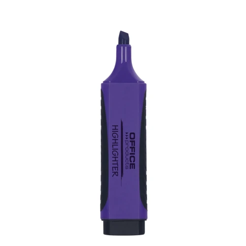 Zakreślacz fluorescencyjny OFFICE PRODUCTS z gumowym uchwytem, 2-5mm, fioletowy