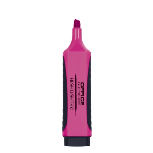 Zakreślacz OFFICE PRODUCTS z gumowym uchwytem, 2-5mm, różowy