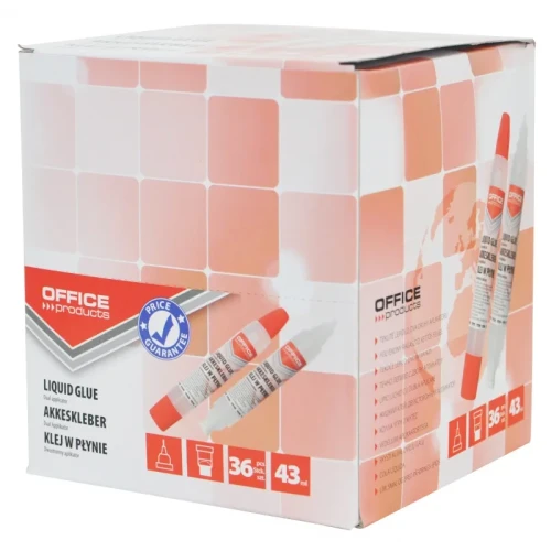 Klej w płynie OFFICE PRODUCTS, dwustronny, 43ml, transparentny