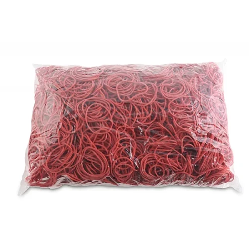 Gumki recepturki OFFICE PRODUCTS, średnica 40mm, 1,5x1,5mm, 60% kauczuku, 1000g, zgrzewka, czerwone